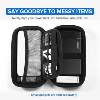 UGREEN Storage Bag กระเป๋าจัดเก็บฮาร์ดไดรฟ์ พาวเวอร์เเบงค์ ขนาด 2.5 นิ้้ว Big Size