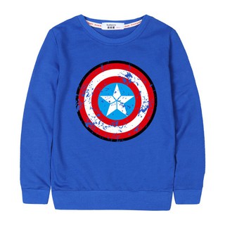 เสื้อกันหนาวพิมพ์ลาย Marvel Captain America Star Shield