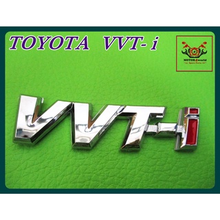 TOYOTA VVT- i LOGO "CHROME" STICKER (1 PC.) // แผ่นป้ายอักษร สติ๊กเกอร์ โลโก้ สีโครเมี่ยม ติดรถ พร้อม กาวติด คุณภาพดี