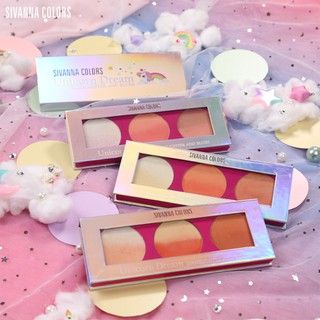 ยูนิคอร์น HF2007 Sivanna Unicorn Dream Highlighter And Blush ไฮไลท์และบลัชออน เนื้อฝุ่น