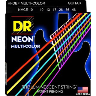 สายกีตาร์ไฟฟ้า DR String Neon สะท้อนแสง เบอร์9, 10