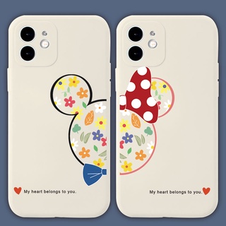 เคสiPhone12 โทรศัพท์เลนส์ป้องกันแขน ขอบเหลี่ยม แบบนุ่ม เคสโทรศัพท์มือถือแบบนิ่ม ลายการ์ตูนมิกกี้ มินนี่เมาส์ สําหรับ เคสไอโฟน11 โทรศัพท์ se2020 7 8 plus 11 เคสไอโฟน 12 13 14 pro max เคสไอโฟน 13 เคสไอโฟน เคสไอโฟน7พลัส xs XR iPhone case เคสโทรศัพท์