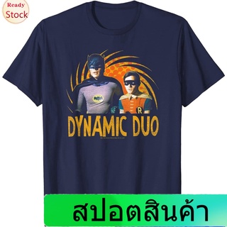 เสื้อยืดผู้ชายและผู้หญิง Batman Classic TV Series Dynamic Duo T-Shirt Sports T-shirt