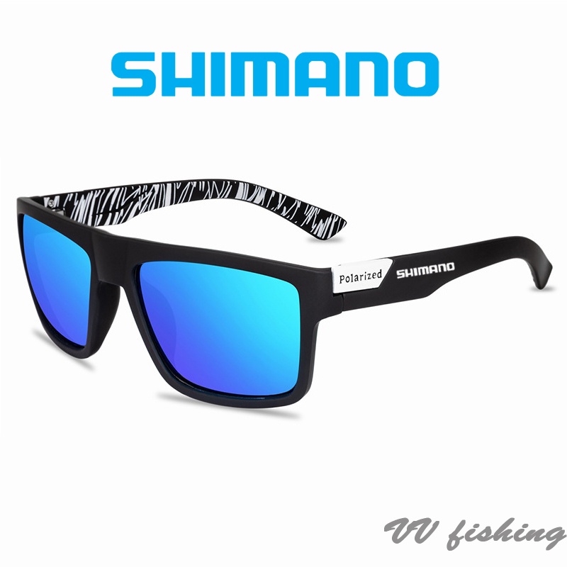 SHIMANO ชิมาโน่ แว่นกันแดดโพลาไรซ์ผู้ชายขับรถเฉดสีชายอาทิตย์แว่นตาตั้งแคมป์เดินป่าตกปลาคลาสสิกอาทิตย์ตา ยูวี400แว่นตา