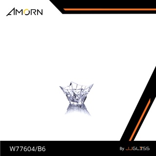 JJGLASS - ( AMORN ) W77604/B6 - ถ้วยสำหรับใส่เทียน ลายคริสตัล  ดีไซน์สวยหรู  แฮนด์เมด