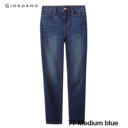 GIORDANO WOMEN High-rise slim ankle-length denim jeans 05429338