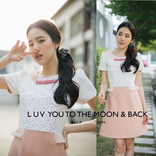 SHP172 : LUV YOU TO THE MOON AND BACK dress(SPECIAL THEKISSP)