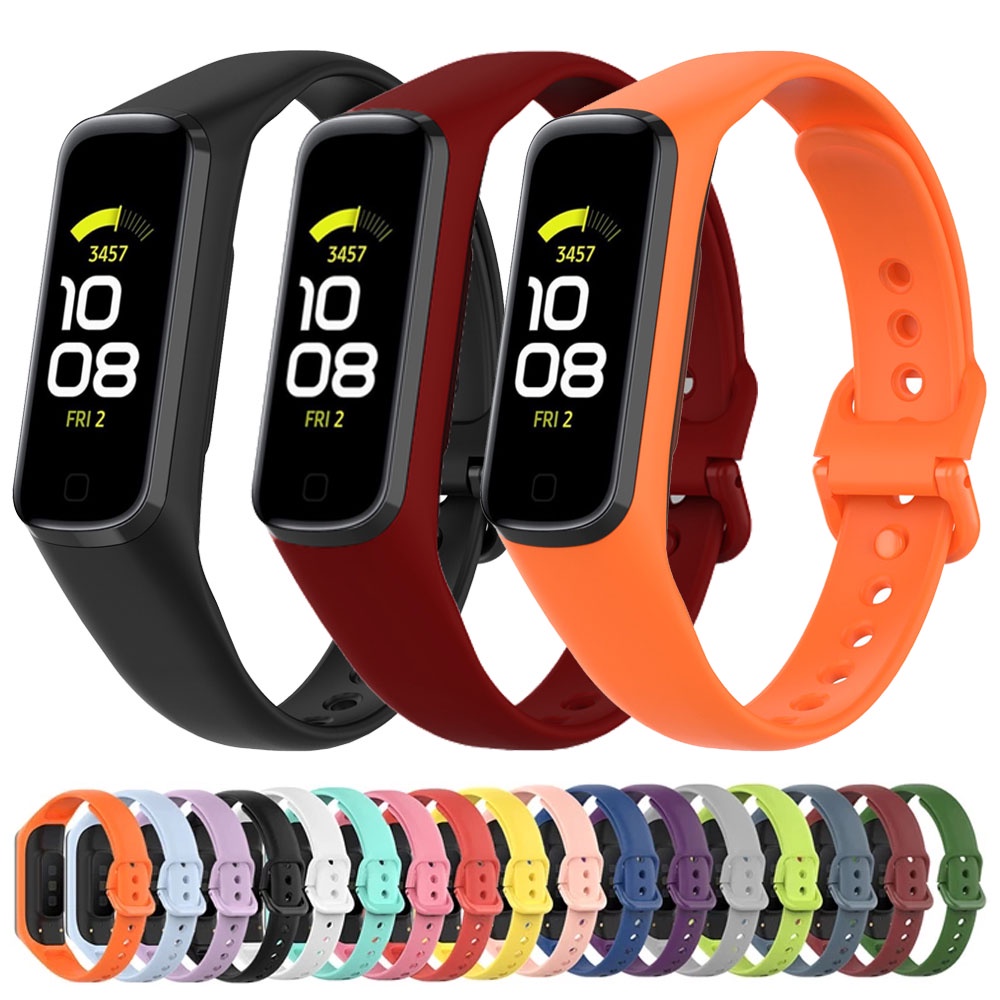 สายนาฬิกาข้อมือซิลิโคน แบบเปลี่ยน สําหรับ Galaxy Fit 2 SM-R220