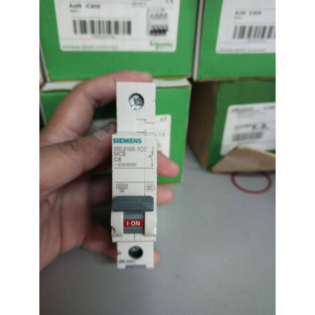 MCB SIEMENS 1P 6A 6KA MCB SIEMENS 5SL6106-7CC