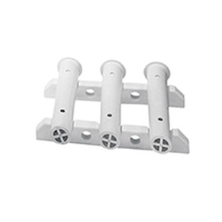 ชุดที่ใส่เบ็ดตกปลา 3 ช่อง Storage Rack Set for 3 Rods, Bulkhead Mount, White [Nuova Rade 44512]