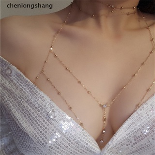 chenlongshang Jewelry Bust Chain Bikini Belly Chain Female Waist Chain Beach Body Chain EN