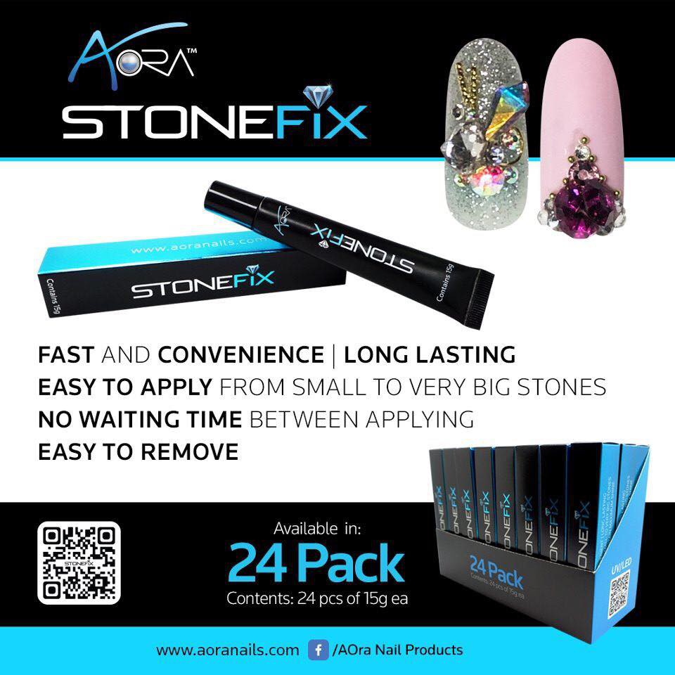 Aora -StoneFix / ออกแบบมาสําหรับอุปกรณ์เสริมและการออกแบบหินบนเล็บ