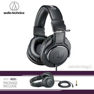 Audio-Technica : ATH-M20x (หูฟังสตูดิโอมอร์นิเตอร์ พร้อมไดร์ฟเวอร์ขนาด 40 มม.)