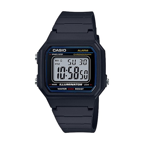 Casio นาฬิกาข้อมือผู้ชาย สายเรซิ่น รุ่น W-217H,W-217H-1A,W-217H-1AVDF,W-217H-9A,W-217H-9AVDF