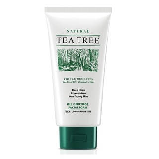 TEA TREE ที ทรี โฟมล้างหน้า ออยล์ คอนโทรล เฟลเชียล โฟม ขนาด 4.8 ออนซ์