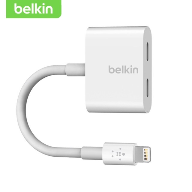 Belkin Dual Light-ning Audio + ชาร์จ RockStarTM F8J198btWHT
