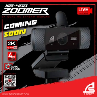 (2K) SIGNO New WEBCAM (เว็บแคม) WB-400 ZOOMER WEBCAM