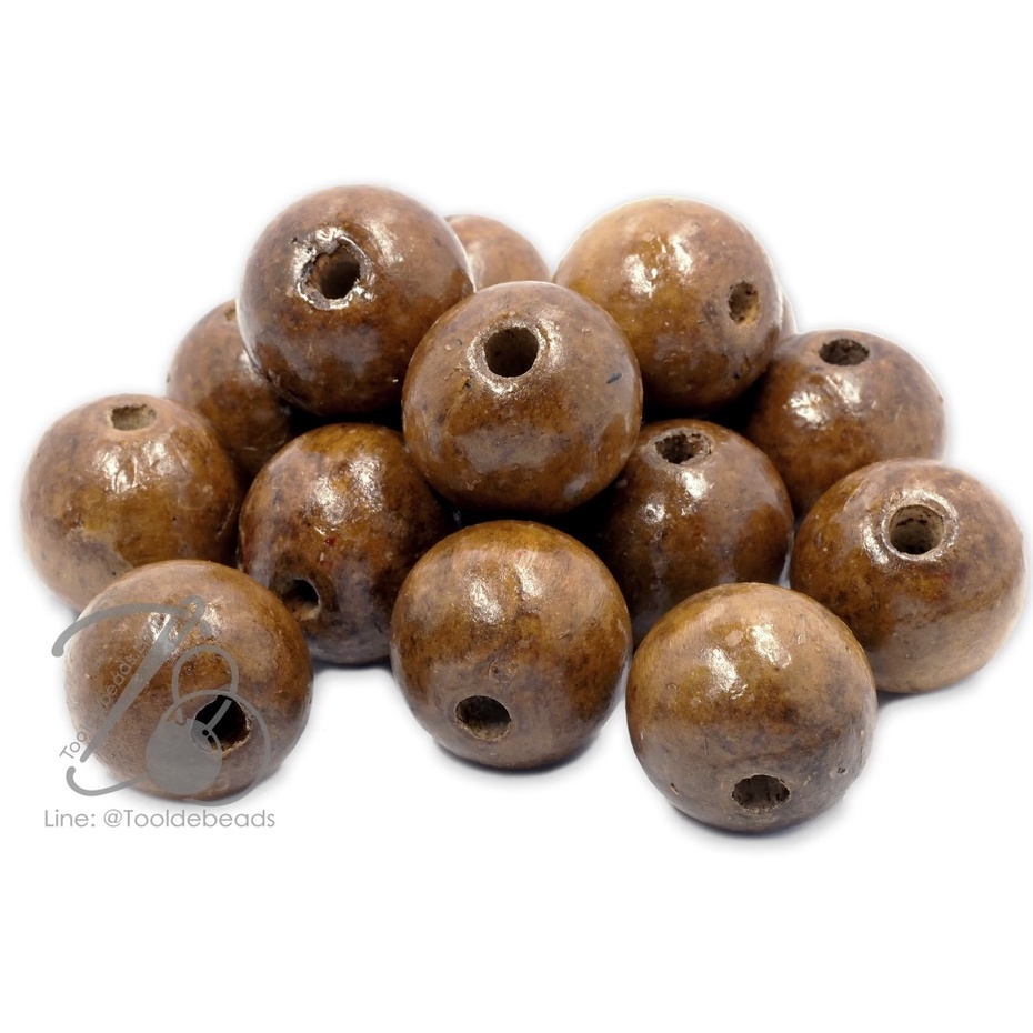 ลูกปัดไม้ ทรงกลม (80-100 กรัม) - รูปที่ 6