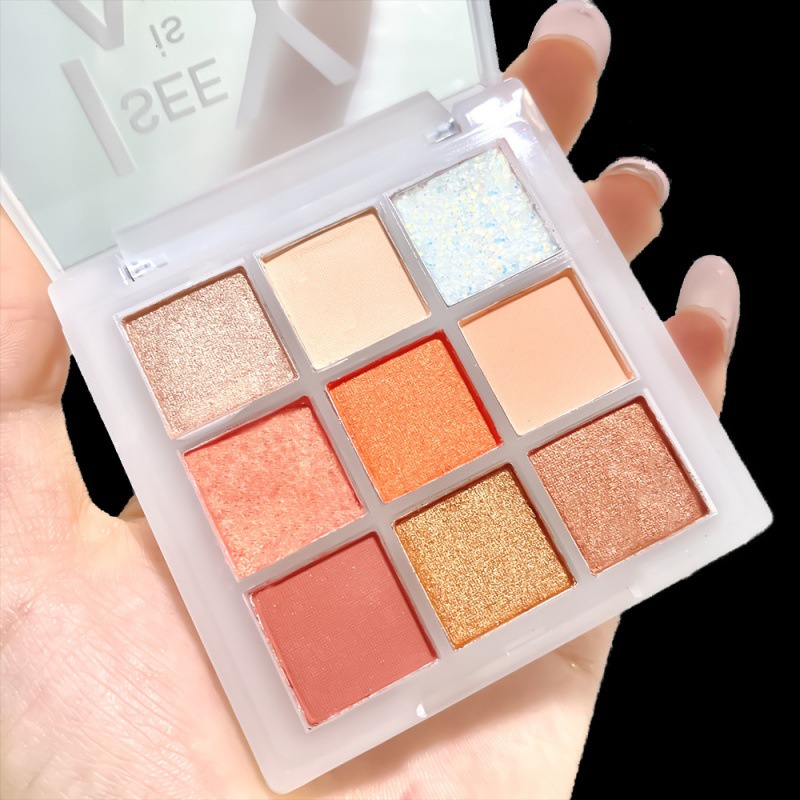 Lameila 5099 พาเลทอายแชโดว์ทาตา 9 สี เนื้อใยไหม เนื้อแมท ชิมเมอร์ กลิตเตอร์วิ้ง โทนสีสวย ติดทน กันน้ำ Soft Eye Shadow