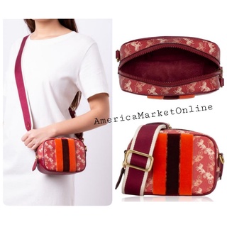 กระเป๋า COACH/ CAMERA BAG 16 WITH HORSE AND CARRIAGE PRINT AND VARSITY STRIPE (COACH 88505)