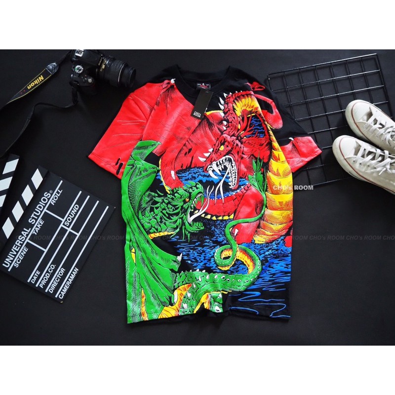 เสื้อovpลายมังกรผ้าคอตตอน