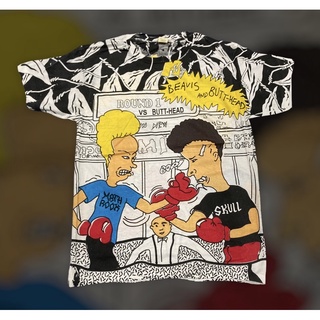 เสื้อยืด BEAVIS ard BUTT-HEAD สไตล์วินเทจ