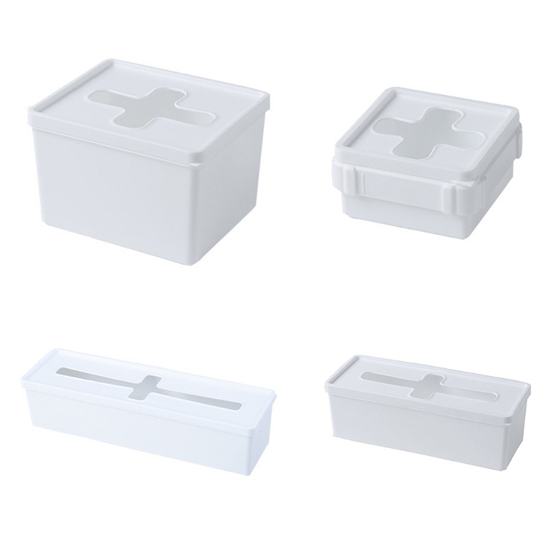 BTF Multifunction Tissue Box Cross Mouth Storage Box Modern Square ...