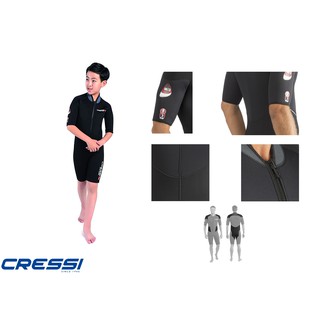 CRESSI JUNIOR ENDURANCE SHORT WETSUIT 3mm เว็ทสูทดำน้ำ เด็ก