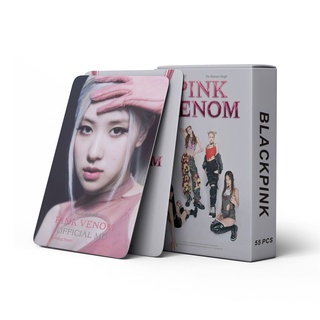 โปสการ์ด อัลบั้ม BLACKPINK PINK VENOM Kpop จํานวน 55 ชิ้น ต่อกล่อง