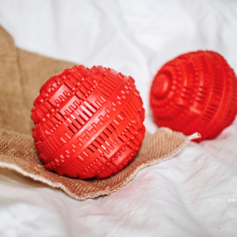 [BIOCERA] ลูกบอลซักผ้า เป็นมิตรกับสิ่งแวดล้อม [รุ่นสีแดง] ผลิตภัณฑ์ซักผ้า ป้องกันไขลาน ผลิตในเกาหลี