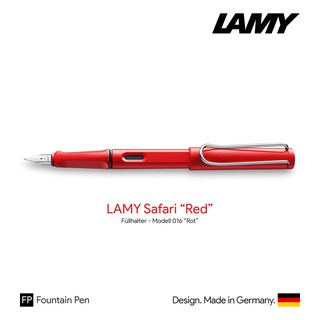 Lamy Safari Red Fountain Pen - ปากกาหมึกซึมลามี่ซาฟารี สีแดง