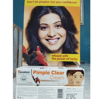 Himalaya Pimple Clear Cream (สิวผด ผื่น สิวเม็ดเล็กๆอักเสบน้อย สิวอุดตัน) 20g