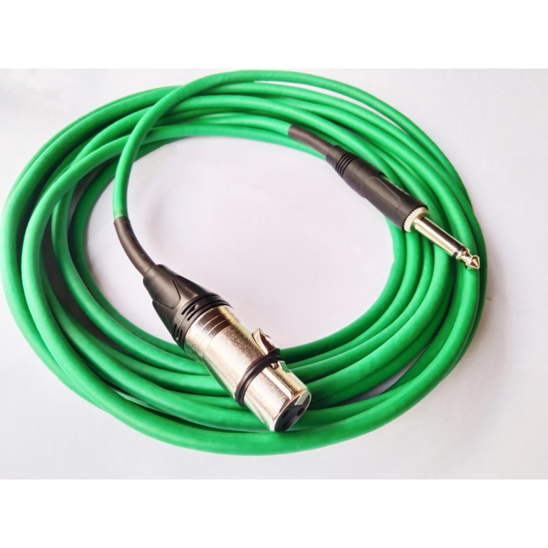 สายสัญญาณสายไมค์ Mono Xlr สายcable Stereo สีเขียว Suchatkrachodnok Thaipick