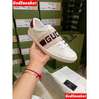 [ พร้อมส่ง ] Gu*ci Ace Stripe White Size 40 - 45 [ ORI ]