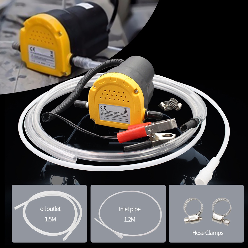 Car Engine Oil Pump 12V 24V  Electric Diesel Fluid Sump Extractor Scavenge Fuel Transfer Suction Boa