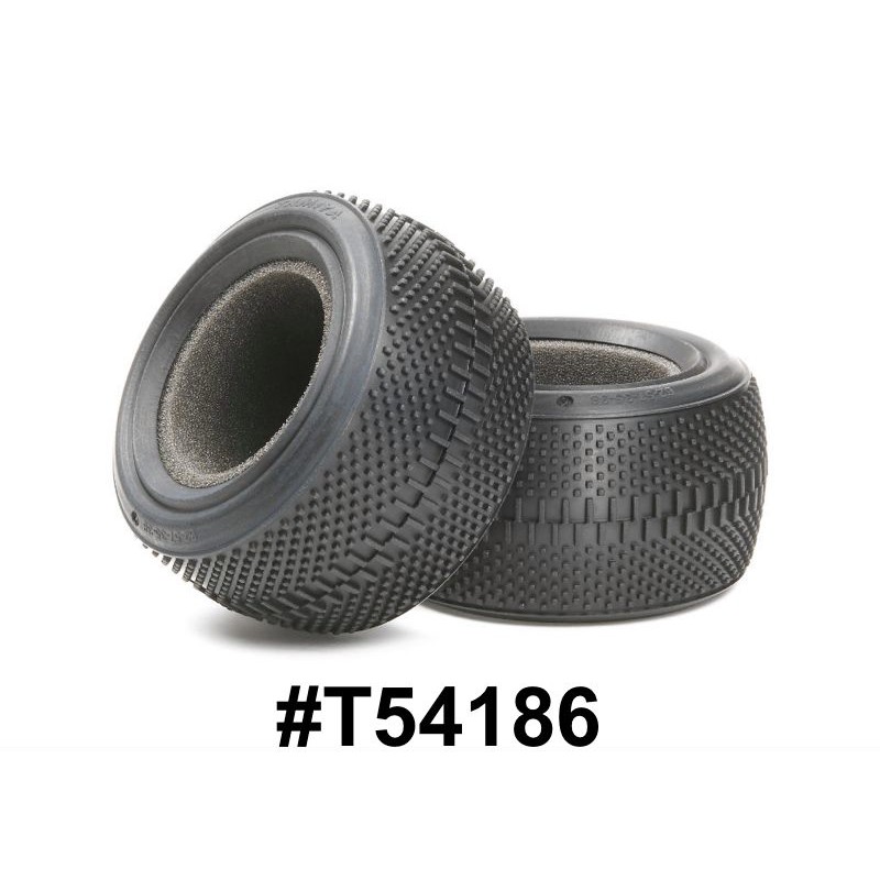 TAMIYA 54186 DUAL BLOCK TIRES K (REAR, 62/35)