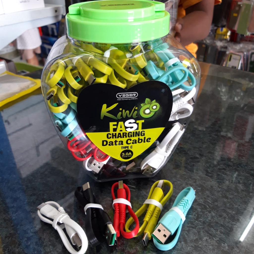 Veger Fast Charging Data CABLE 22 ซม. Veger Micro Type C Data Cable Veger