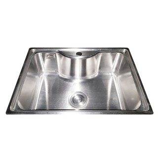 KITCHEN SINK PARNO SNOW6545 1B STAINLESS STEEL ซิงค์ฝัง 1หลุม PARNO SNOW6545 สเตนเลส อ่างล้างจานฝัง อ่างล้างจานและอุปกรณ