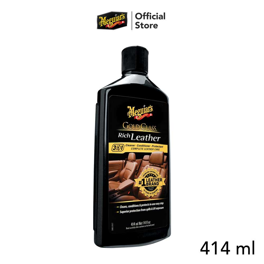 Meguiar’s G7214 Gold Class Rich Leather Cleaner & Conditioner Lotion น้ำยาทำความสะอาดและปรับสภาพหนังแท้.