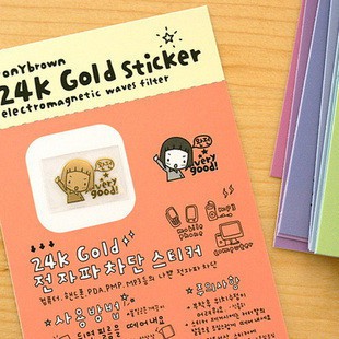 ล้างสต๊อก !! Ponybrown 24k Gold Sticker สติ๊กเกอร์ทอง 24K สไตล์เกาหลี By Muikid