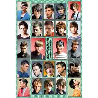 โปสเตอร์แบบทรงผมชาย Mens Hairstyles Poster