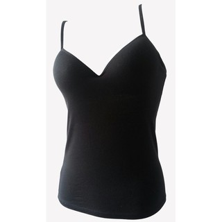 Anda Zcret Bra เสื้อชั้นในสายเดี่ยว บราในตัว Sexy Bra Top (สีดำ)