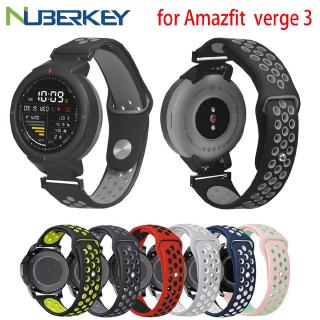 Amazfit Verge Silicone Replacement Watch with Wristband for Xiaomi Huami Amazfit Verge 3 Accessories Two-Tone