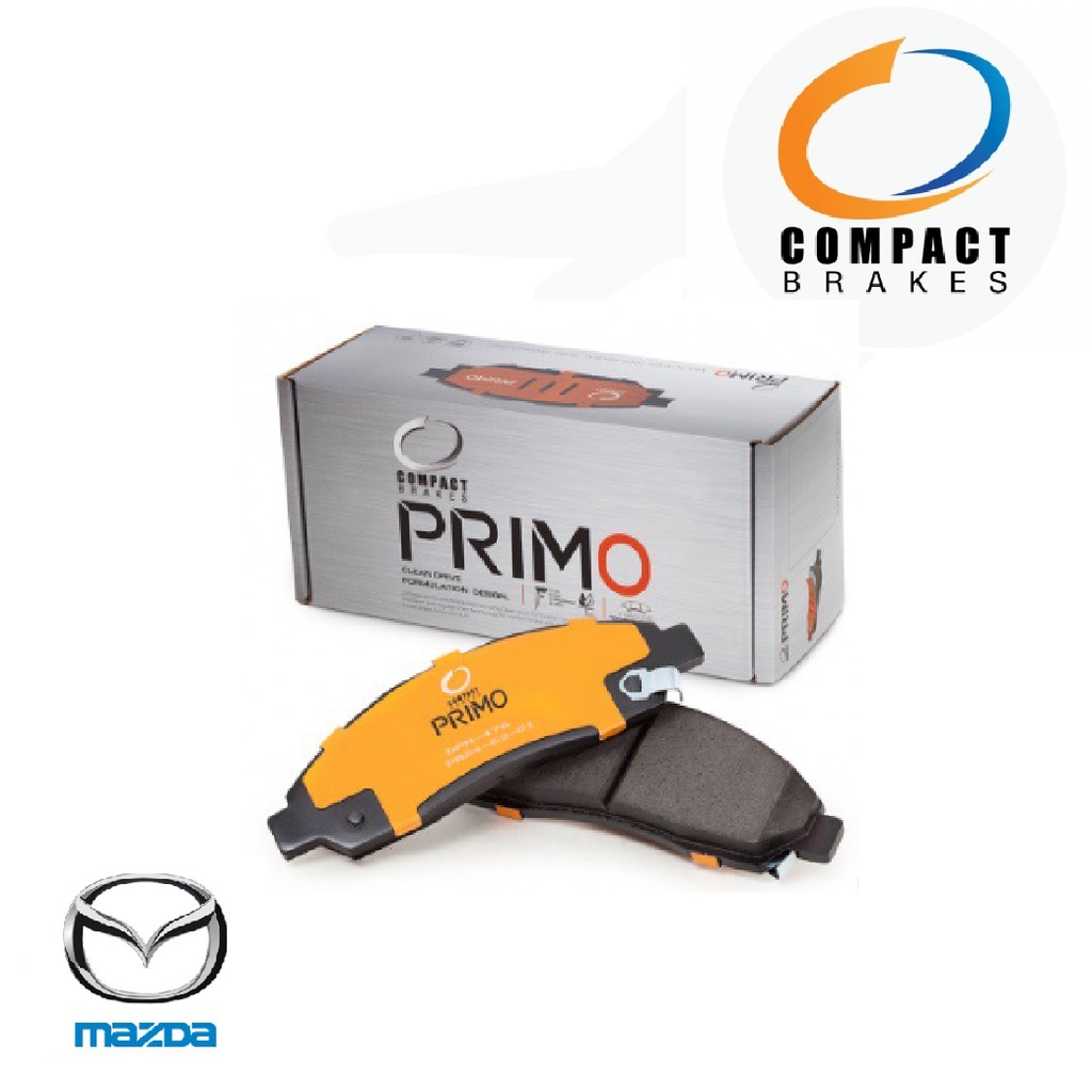 COMPACT PRIMO ผ้าเบรค ก้ามเบรค (หน้า-หลัง) Mazda2 Mazda3 Skyactiv cx-3 cx-5 มาสด้า ซีเอ็กซ์ 3,5 TCN