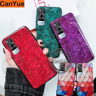 Phone Casing Realme 7 X7 Pro 7i V5 (5G) Narzo 10 20 10A 20A Marble Glitter Soft Case Epoxy Gold Foil TPU Phone Cover Bling Silicon Back Casing for Realme7 Realme7i RealmeX7 RealmeNarzo20 Pro RealmeV5 RealmeNarzo10 RealmeNarzo20 A Narzo 10 20 10a 20a 20pro