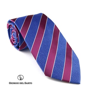 Giorgio Del Sarto Necktie Blue Fabric Texture เนคไทสีน้ำเงินมีเท็กเจอร์