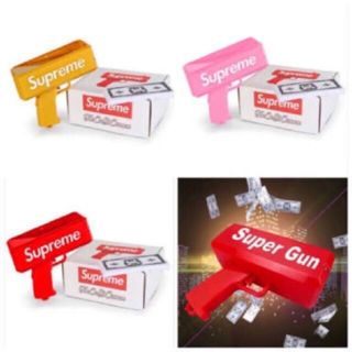 ปืนยิงแบงค์ สีแดง Supreme Super gun