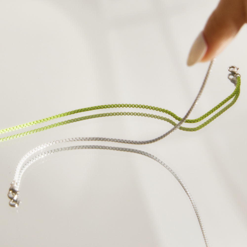 SWAN خلخال فضة Color Box Chain — صورة 3