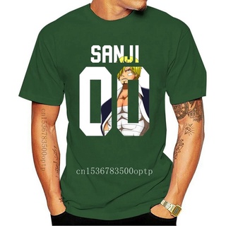 คอลูกเรือเสื้อยืดคอกลม[พร้อมส่ง] เสื้อยืดแขนสั้น พิมพ์ลายกราฟฟิค One Pice Chef Sanji สไตล์ฮาราจูกุ สําหรับผู้ชายผ้าฝ้ายแ