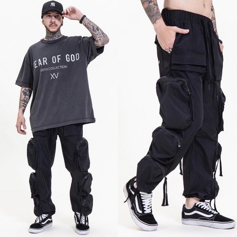 [ส่งด่วน ] Somethingstreet : 6pocket cargo pants กางเกงฮิปฮอป